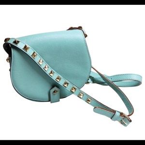 Rebecca M- Blue studded Crossbody purse